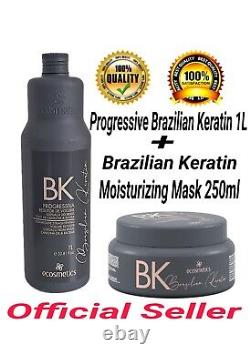Kératine brésilienne progressive 1L Masque hydratant à la kératine brésilienne 250ml