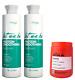 Kit 2 Kératine Brésilienne Let Me Be Soin Lissant 1l & Masque Bio Restore 1000ml