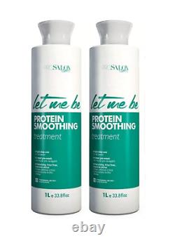 Kit 2 Kératine Brésilienne Let Me Be Soin Lissant 1L & Masque Bio Restore 1000ml