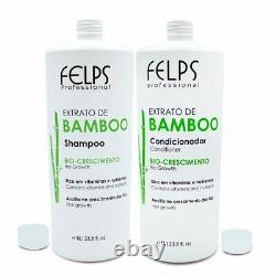 Kit Felps Extrait De Bambou Traitement Complet Traitement Des Cheveux Kératine Brésilien