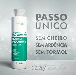 Kit Lissage à la Protéine de Kératine Brésilienne 1L & Masque au Collagène 1 KG Let Me Be