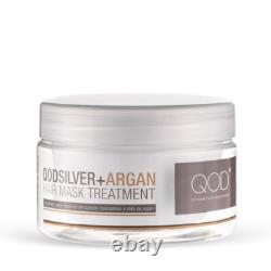 Kit Max Argent Qod Pro + Traitement à la Kératine Brésilienne à l'Argan + Masque Argent à l'Argan