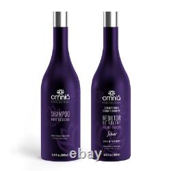 Kit Réducteur de Volume Omnia Silver 2×1L Traitement Progressif à la Kératine Brésilienne