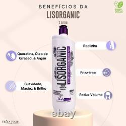 Kit de Lissage Semi-Définitif Lisorganic 0% Formaldéhyde 2x1000ml Int