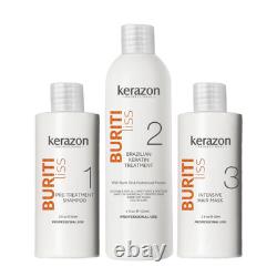 Kit de Shampooing Clarifiant avec Traitement à la Kératine Brésilienne et Masque Capillaire Intensif