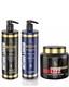 Kit De Traitement Kerastinni Smooth 3d Shampooing 1l + Actif 1l + Masque 1kg Professionnel