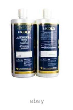 Kit de kératine brésilienne Salvatore Blue Gold (2x1 litre) Lissage Brésilien