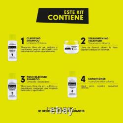 Kit de lissage brésilien avec kératine et acide hyaluronique, sans formol