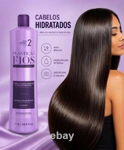 Kit de lissage capillaire à la kératine brésilienne Cadiveu Professional (3 produits, 1 litre)