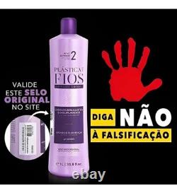 Kit de lissage capillaire à la kératine brésilienne Cadiveu Professional (3 produits, 1 litre)