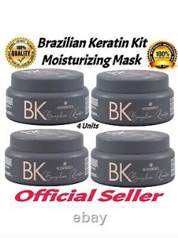 Kit de masque hydratant à la kératine de luxe brésilienne avec 4 unités de 250ml - Ecosmetics
