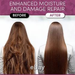 Kit de soin capillaire à la kératine naturelle brésilienne pour lisser les boucles et les frisottis