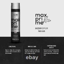 Kit de traitement à la kératine brésilienne Qod Pro Max Prime S-fiber + Masque capillaire