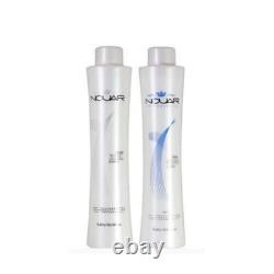 Kit de traitement à la kératine brésilienne progressive Nouar Maxx Platinum 2x1L/33.8 fl. oz