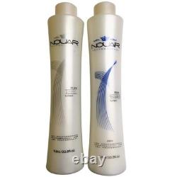 Kit de traitement à la kératine brésilienne progressive Nouar Maxx Platinum 2x1L/33.8 fl. oz