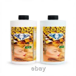 Kit de traitement capillaire à la kératine brésilienne Kera Fruit Gold Diamond 32 oz