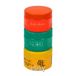 Kit de traitement capillaire brésilien 3 masques Hydratation/Nutrition/Réparation marque Roza Raiz