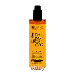 Kit duo brésilien reconstructeur pour traitement des cheveux, 2 produits, marque Roza Raiz