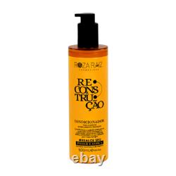 Kit duo brésilien reconstructeur pour traitement des cheveux, 2 produits, marque Roza Raiz