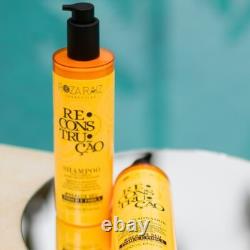 Kit duo brésilien reconstructeur pour traitement des cheveux, 2 produits, marque Roza Raiz