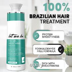Laisse-moi être le traitement brésilien de kératine pour cheveux lisses à la protéine hydratante.