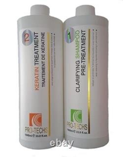 Lissage capillaire au traitement à la kératine Pro-techs Chocolat Doux 1000 ml / 33,8 oz
