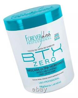 Lissage des cheveux BTX Zero & Masque hydratant Banho de verniz Forever Liss