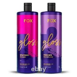 Lisseur à la kératine brésilienne Fox Gloss 2x1000ml Fox Professional