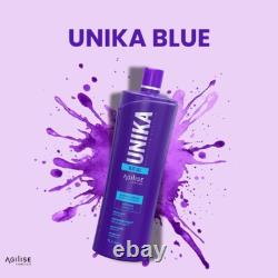 Lisseur pour cheveux Agilise Unika Blue, traitement brésilien à la kératine, 1 L, 3 jours, USA