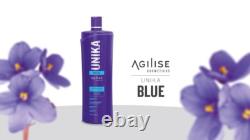 Lisseur pour cheveux Agilise Unika Blue, traitement brésilien à la kératine, 1 L, 3 jours, USA
