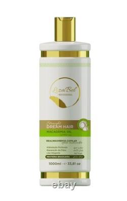 LizaBel Huile de Macadamia professionnelle biologique Protéine brésilienne 1000ml