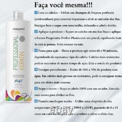 Macpaul Réducteur de Volume Professionnel / Traitement à la kératine brésilienne 1 L / 33,8 fl oz