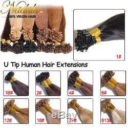 Meilleur 10a Année Pré Kératine Fusion Nail Bonded U Tip Remy Human Hair Extension Us