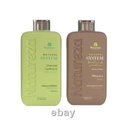 Natureza Cosmetics Kit de thérapie à la biotine 1L sans formaldéhyde lissage brésilien