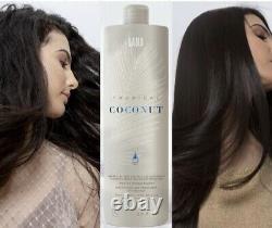 Noix De Coco Brésilienne Kératine Blow Dry Hair Straightening Treatment Kit 34oz + Argan