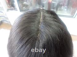 Perruque Lace Wiglet plus large de 16 pouces en cheveux vierges brésiliens 8x8 pour la perte de cheveux, 12a, 200%