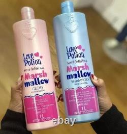 Potion d'Amour Progressive Marshmallow Sans Formaldéhyde Kératine Brésilienne 2x1L