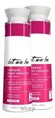 Progressiva Laisse-moi Être Suprême Liss Contrôle Prosalon 2x1L/34 Oz Kératine Brésilienne