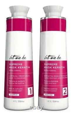 Progressiva Laissez-moi être suprême Liss Control Prosalon 2x1L/34 Oz Kératine brésilienne