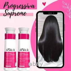 Progressiva Laissez-moi être suprême Liss Control Prosalon 2x1L/34 Oz Kératine brésilienne