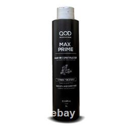 Qod Pro Max Prime S-fibre Brésilienne Kératine Traitement Pour Cheveux Raides 33.8fl O