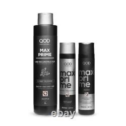 Qod Pro Max Prime S-fibre Super Combo Kératine Brésilienne + Masque + Shampooing
