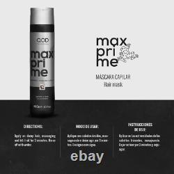 Qod Pro Max Prime S-fibre Super Combo Kératine Brésilienne + Masque + Shampooing