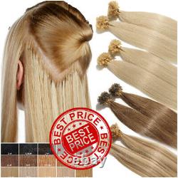 Russe Thick Pre Bonded U-tip Nail 100% Human Remy Hair Extensions Glue Keratin