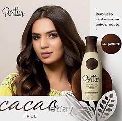 Shampoing au Cacao et Masque Capillaire Brésilien pour Cheveux Secs et Abîmés, Système Avancé en 2 Étapes