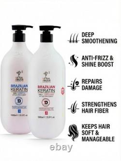 Shampoo Brésilien sans Sulfates 1000ml et Après-Shampooing 1000ml