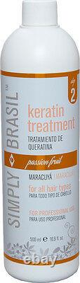 Simplement Brasil Hair Queratina Professional Keratin Treatment Kit, 16,9 Fl Oz