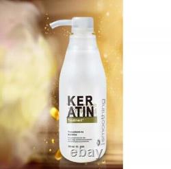 Soin des Cheveux Bouclés 300ml 8% Lisseur à la Kératine 100ml Traitement Shampooing Purifiant