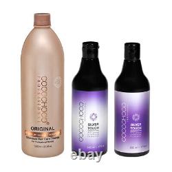 Solution de kératine COCOCHOCO Original 1000ml + Shampooing & après-shampooing anti-jaunissement