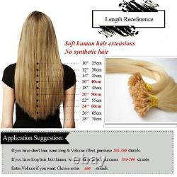 Stick I Tip Glue Kératine Pré-collée 100% Remy Human Hair Extensions Clearance LC